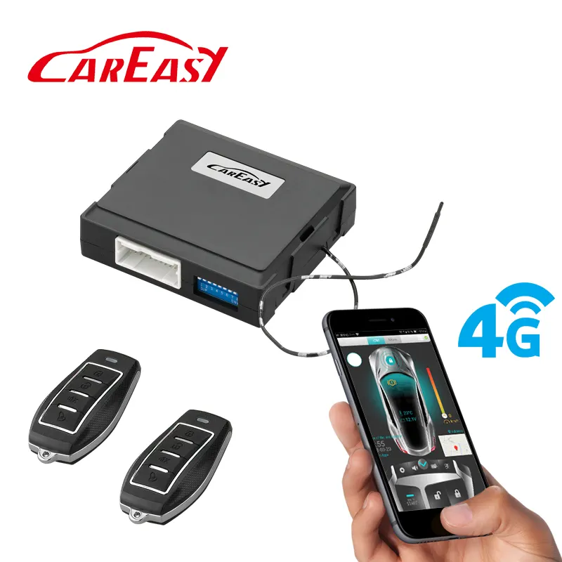 4G GPS/GSM/GPRS Smartphone APP due vie di allarme auto di controllo a distanza di lavoro con aftermarket