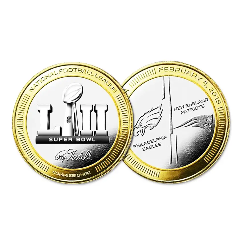 Monedas conmemorativas de metal con efecto de dos tonos, chapado en color dúo, venta al por mayor