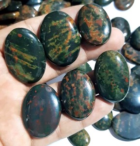 הצורה אגס גודל גדול אבני חן נראה הטוב ביותר moss agate cabochon אבני חן חם סרק עגול בצורת אבני חן