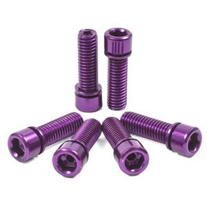 最好的价格中国数控机床 DIN933 钛螺丝摩托车 m5 m6 m8 钛六角头螺丝 - Product Image 2