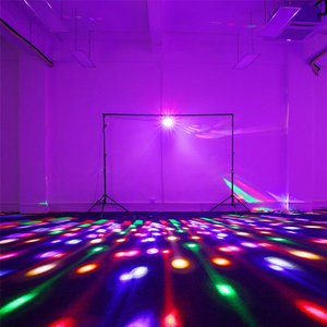 ダービーライトディスコDjライトLedクラブ照明効果9色30wプラスチックレンズDmx/リモートコントロールステージプロジェクションランプ付き