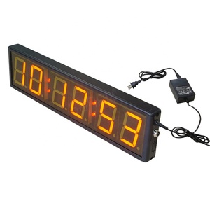 Custom 7 Segment Digits Display Wall Clock LED Digital Timer Multifunction Clock