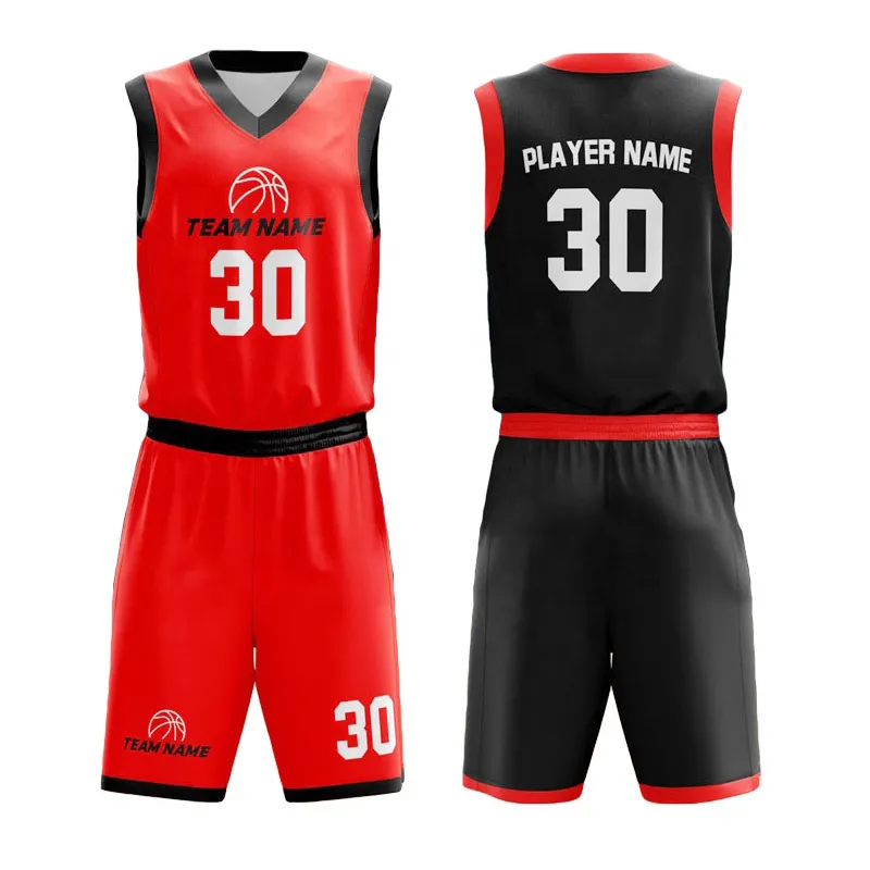 High Quality Men Sports Customized basketball kit Team Club basket ball