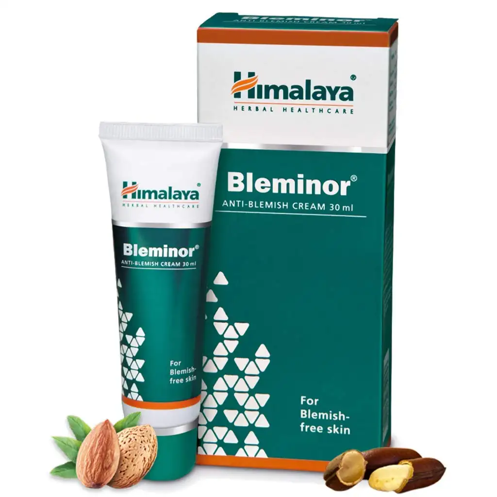 Himalaya-Crema facial de hierbas para imperfecciones Bleminor Creme 30 Ml Día Adultos Mujer India Hidratante facial Hidratante para la piel 5 PCS