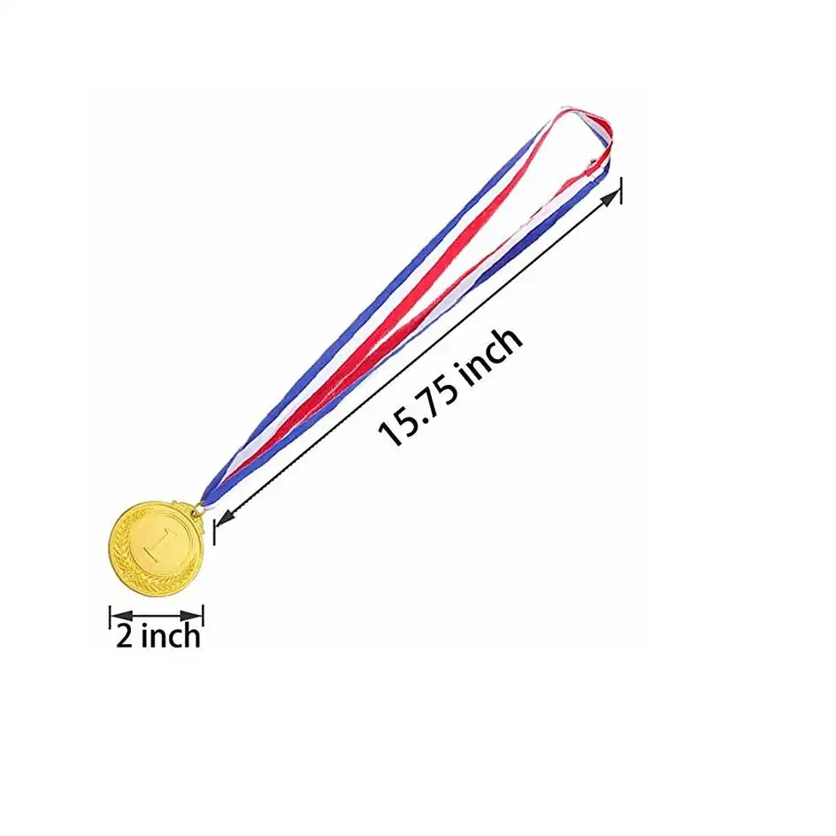 Medaglia premio sport in metallo placcato oro personalizzato a buon mercato all'ingrosso