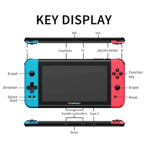 X2Proレトロゲームコンソール7インチIPSHDスクリーンゲームプレーヤー11シミュレーター2500内蔵ゲーム3000mAh32G充電式ゲームパッド - Product Image 2