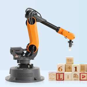 Destek kodu Python yüksek seviye programlama eğitim ekipmanları 6 eksenli robotik kol kitleri K12 kök teknoloji eğitim