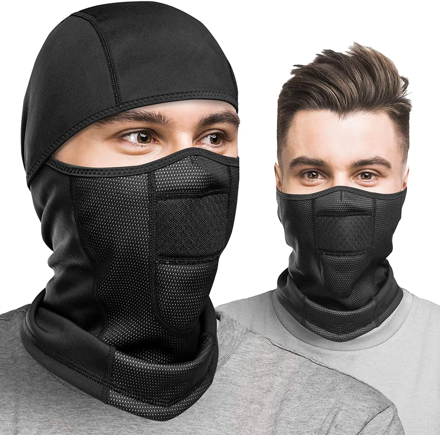 Balaclava de inverno masculina, máscara de lã para homens, à prova de vento e frio, para esqui, 2023