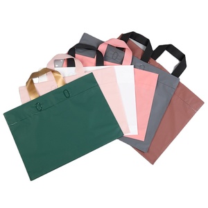 Hot Item Transparent and Environmentally Friendly Take Out Bag Printed LDPE/HDPE <strong>Soft</strong> <strong>Loop</strong> <strong>Handle</strong> Shopping Bag Made by HANPAK JSC - Product Image 3