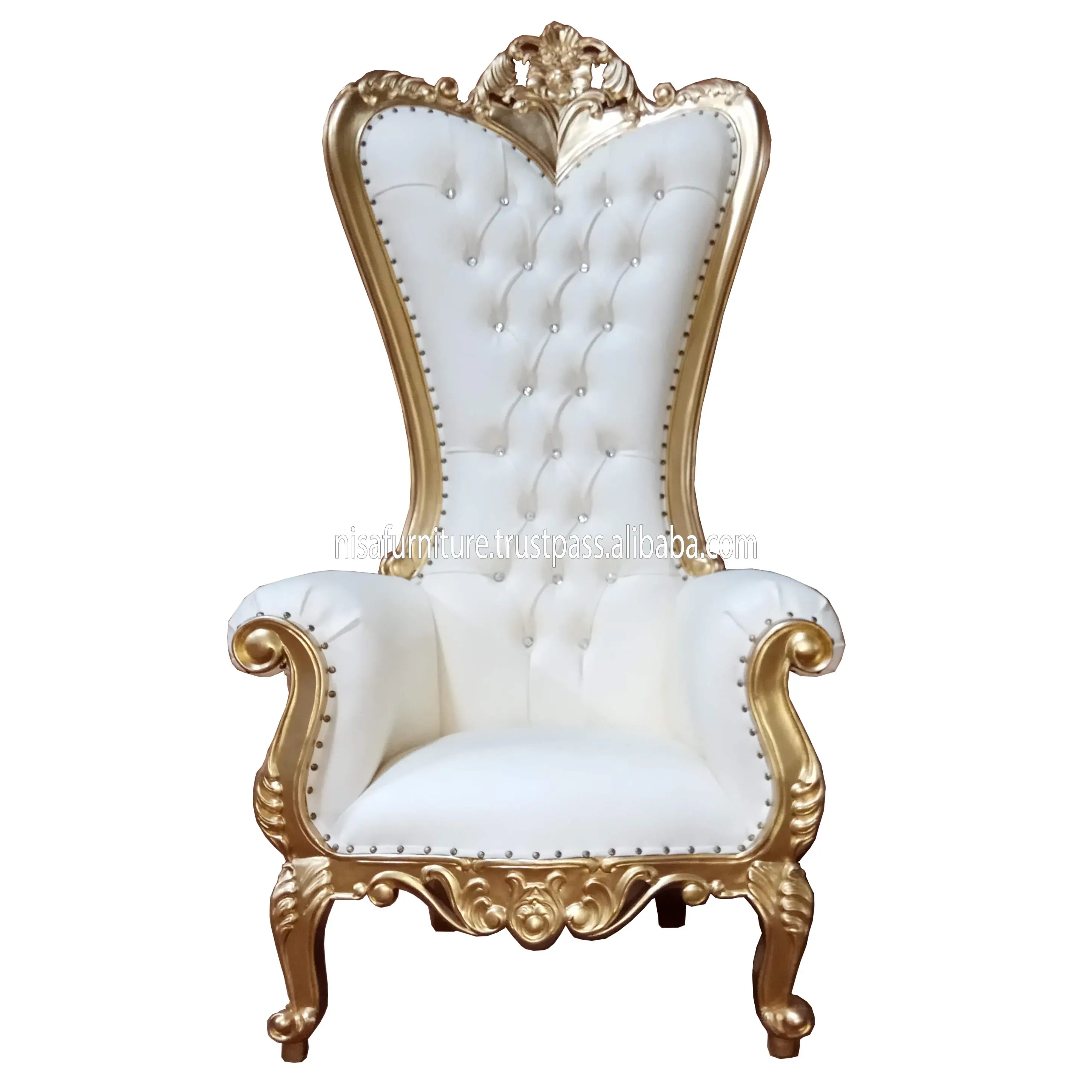 Американский домашний дизайн, золотой барокко, ручная резьба, король, престольный стул, другая мебель для дома, стулья для гостиной