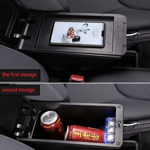 Universal Car <strong>Armrest</strong> Console Box Cushion Hand Support <strong>Armrest</strong> Pad Mat with USB
