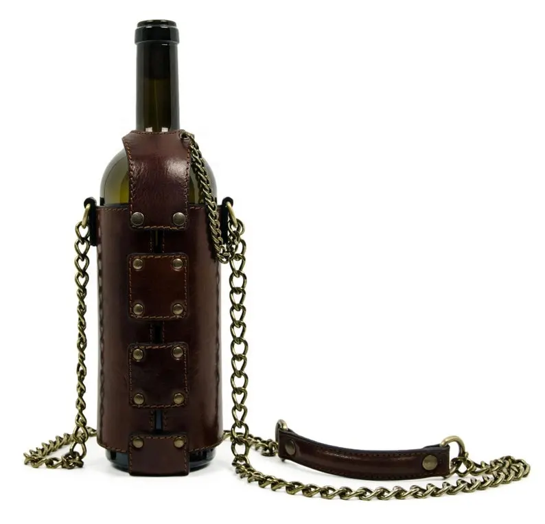 Porta botellas de vino, bolsa de vino personalizada, regalo para botellas de vino, ahorro de uvas, 0013