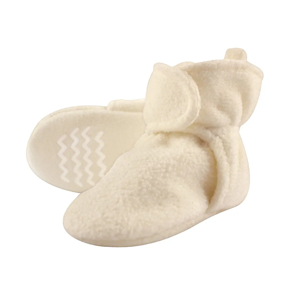 Calcetines personalizados para caminar para recién nacido, medias cálidas de invierno antideslizantes para niño y niña, botines de forro polar de suela suave para bebé
