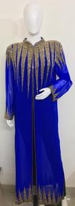 Abaya maxi vestido longo musculino, vestido longo casual cafetã com estampa de impacto, moda feminina, trabalho manual <span class=keywords><strong>S</strong></span>-4XL
