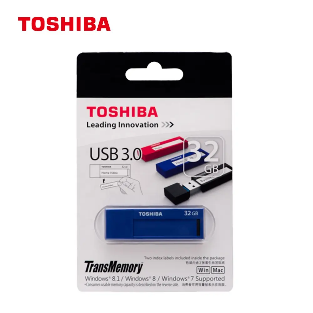 100% オリジナルToshibaTransMemoryV3DCHUSBフラッシュドライブUSB3.0メモリスティック32GB