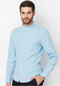 เสื้อเชิ้ตผู้ชายสไตล์ซาฟารีเสื้อเชิ้ตคอจีนแขนยาวผลิตจากเวียดนาม - Product Image 3