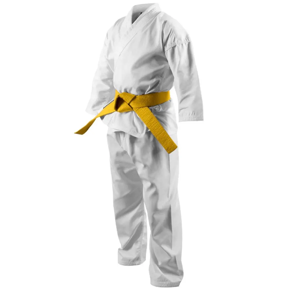 Uniforme de karate para clubes personalizados, traje transpirable con logotipo, precio al por mayor