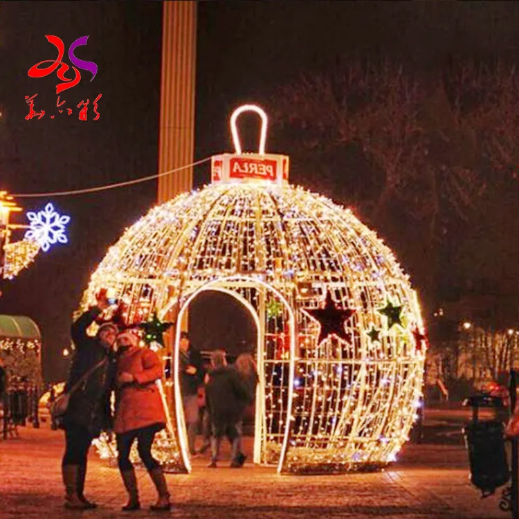 Huayicai-كرات زينة خارجية للحديقة الخارجية, للحديقة الخارجية ، led ، luzes de natal ، زينة خارجية ، عيد الميلاد ، كرات زينة