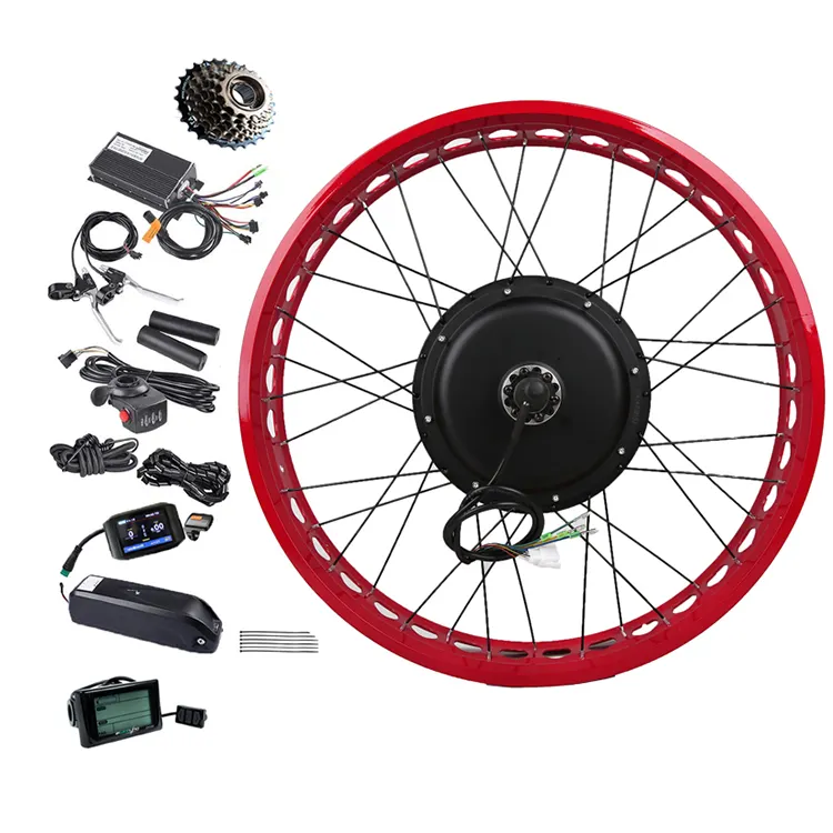 80 kmh velocidade 48V-72v motor brushless hub 3000w/kit bicicleta elétrica/3000w kit de conversão ebike