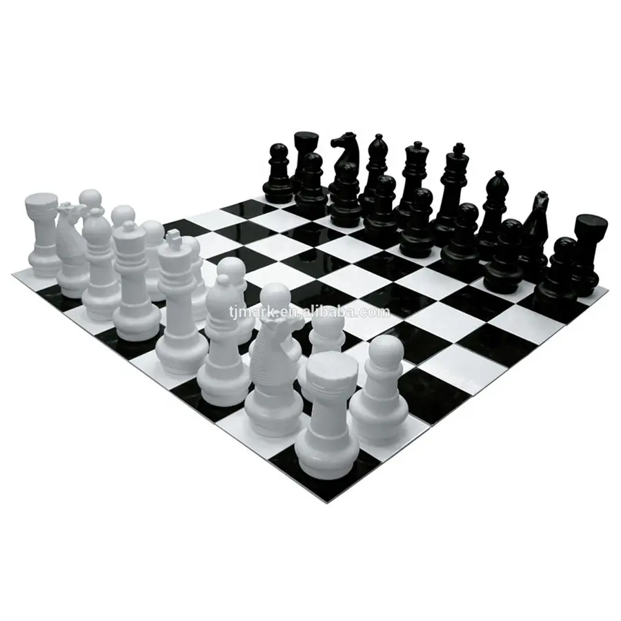 حديقة العملاق لعبة الشطرنج مجلس البلاستيك مجموعة الجملة مصنع لعبة تعليمية 2020 أفضل بيع للأطفال والكبار
