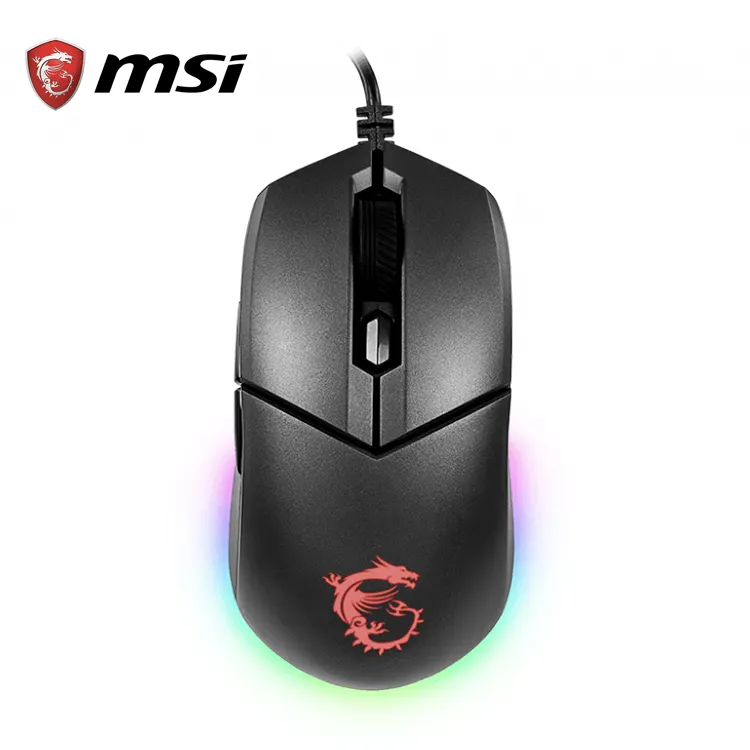 MSI Frizione GM11 5000 DPI Regolabile RGB USB Grado Ottico con cavo FPS Mouse Da Gioco