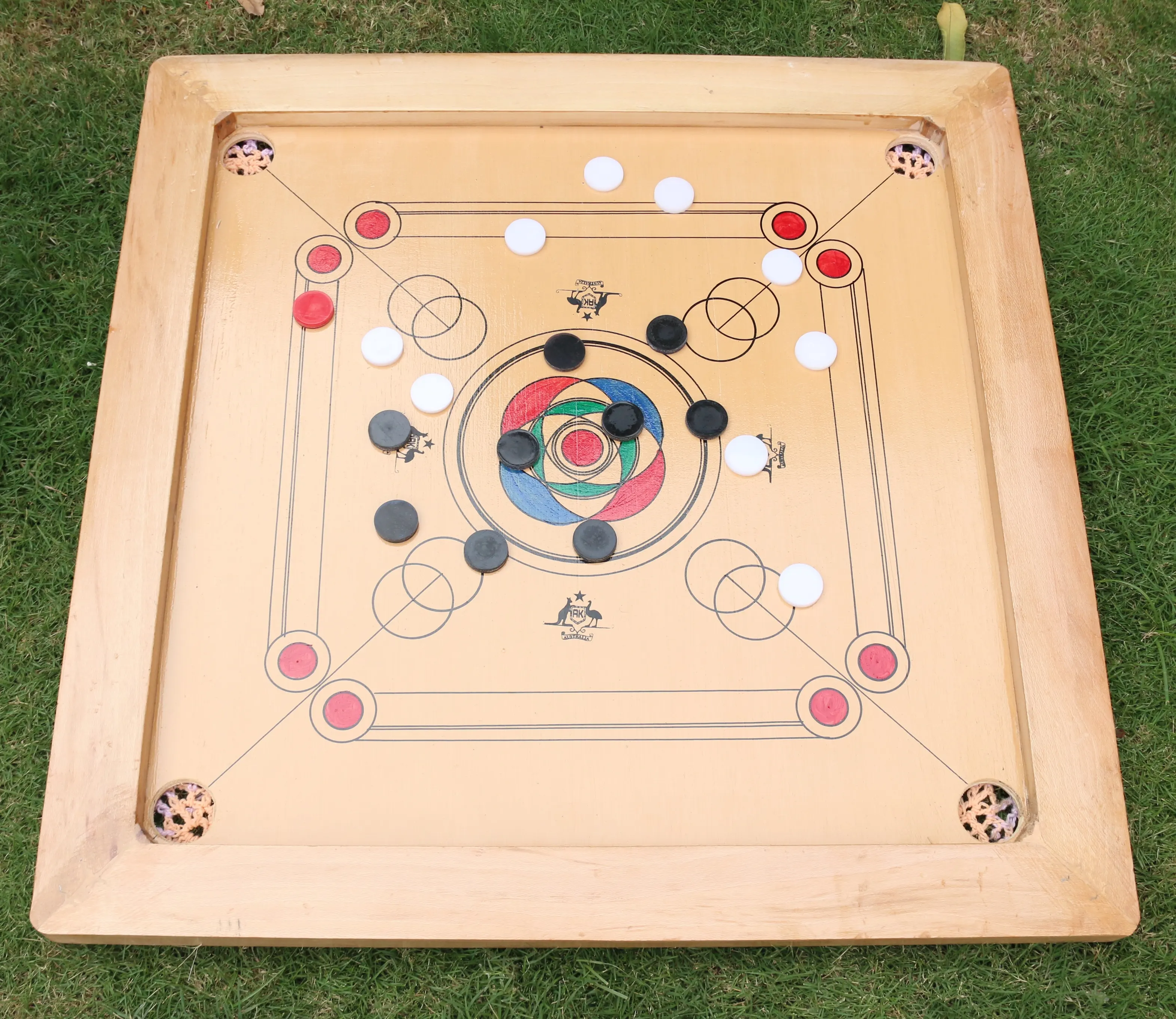 AK ahşap CARROM kurulu