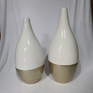 <strong>Best</strong> Selling High Quality Eco-Friendly Spun Bamboo Lacquer Green Vase Modern Decorative Accessory from Vietnam