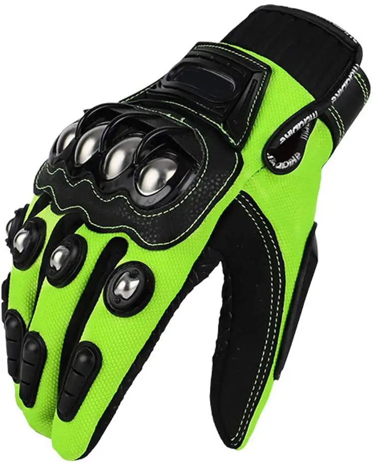قوة الرياضة دراجة نارية قفازات السباق مع قوالب معدنية و واقية للغاية على اليدين تصميم مخصص على أسعار رخيصة