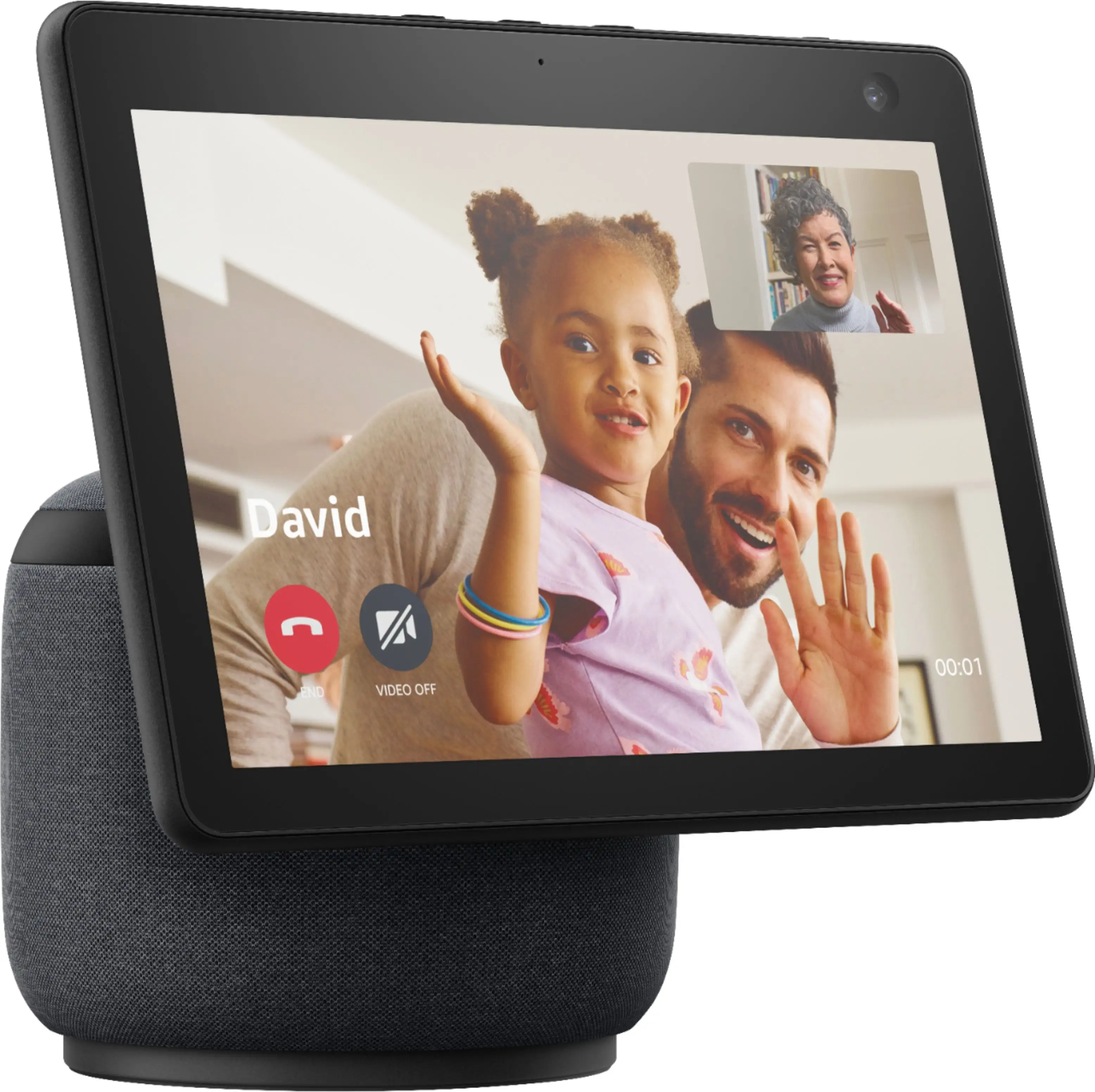 Echo Show 10 (3rd Gen) HD Smart Display with Motion and Alexa - Charcoal