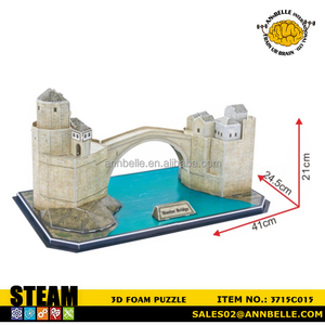 3D пазл из бумаги, головоломка Mostar bridge (Босния и евровина) - Product Image 3