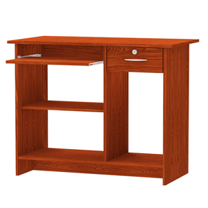 Mesa de ordenador con 3 estantes, cajón hecho en Malasia, 2411 - Product Image 2