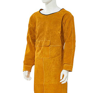 Welding Apron Anti-flame Cowhide Long Clothing Apparel Suit Welder Durable Welding Jacket
