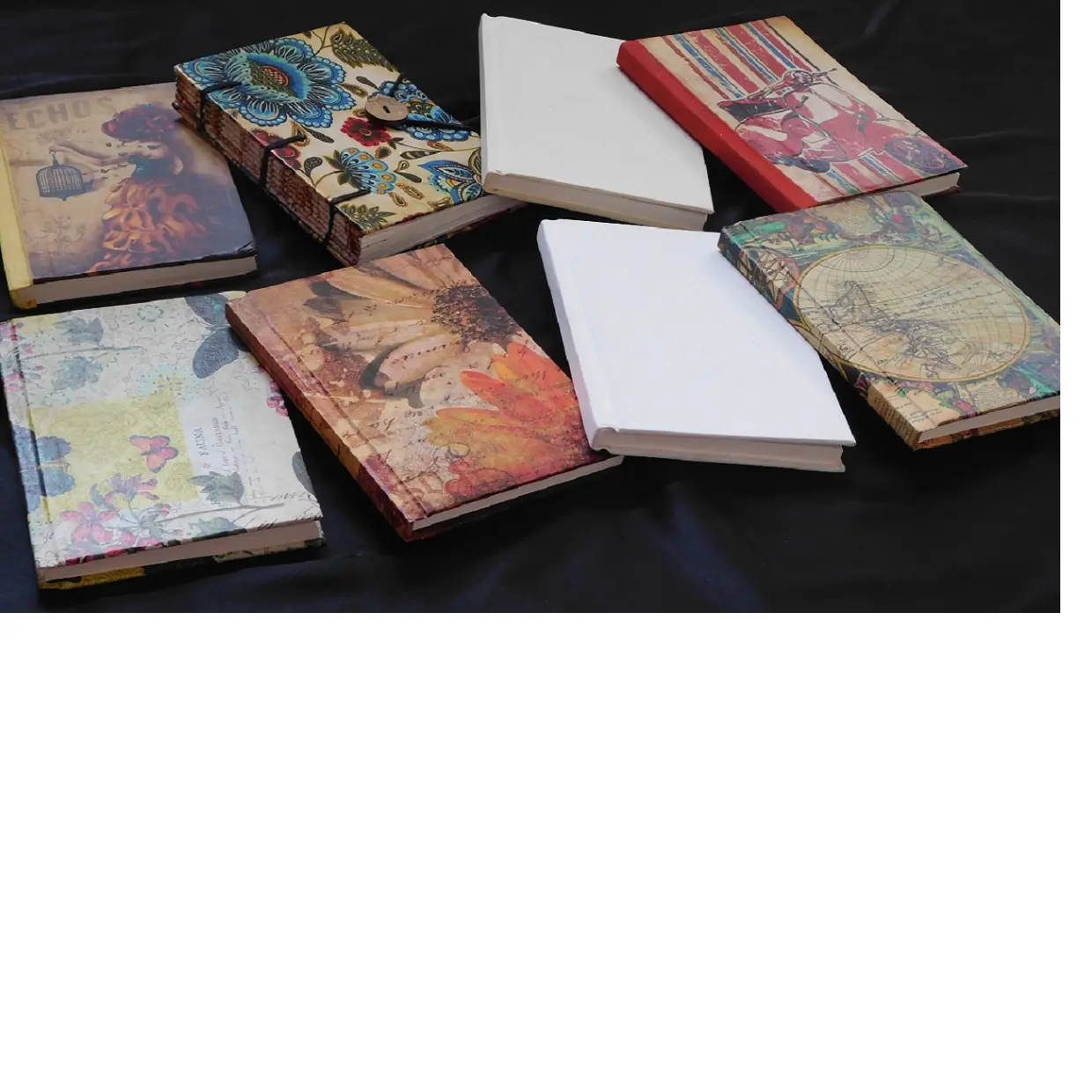 Polka dot impressos revistas em papel artesanal, bahi livros de arte e artesanato, desenho e pintura, escrita, disponível com o logotipo
