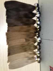 ヘアエクステ11Waveフロントルスーパーダブルドローキューティクル無傷ケラチンチップ