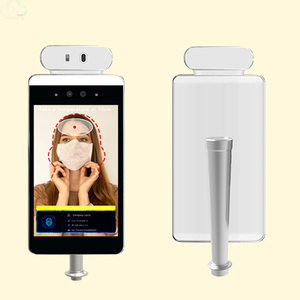 Terminal de reconocimiento facial de 8 pulgadas con control de acceso WiFi gratuito Tarjeta incorporada Lector de código QR Medición de la temperatura corporal - Product Image 2