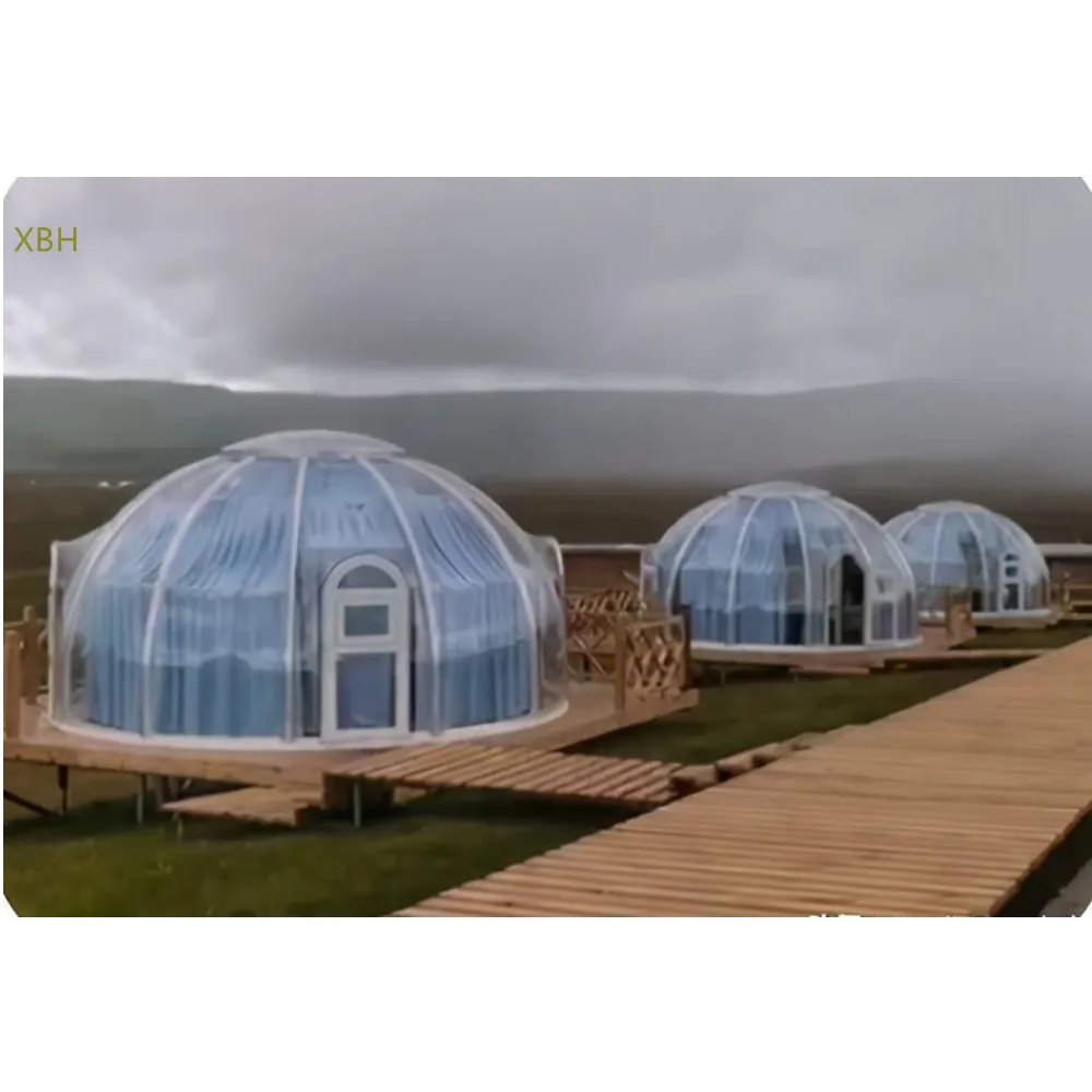 Hot Selling Transparent open air restaurant prefab house luxury