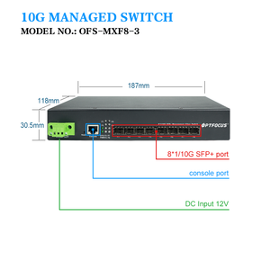 Firmware OEM Management Fiber Managed Ethernet Lacp-Funktion optisches Netzwerk Gigabyte Ethernet 24 Ports 10g SWITCH - Product Image 5