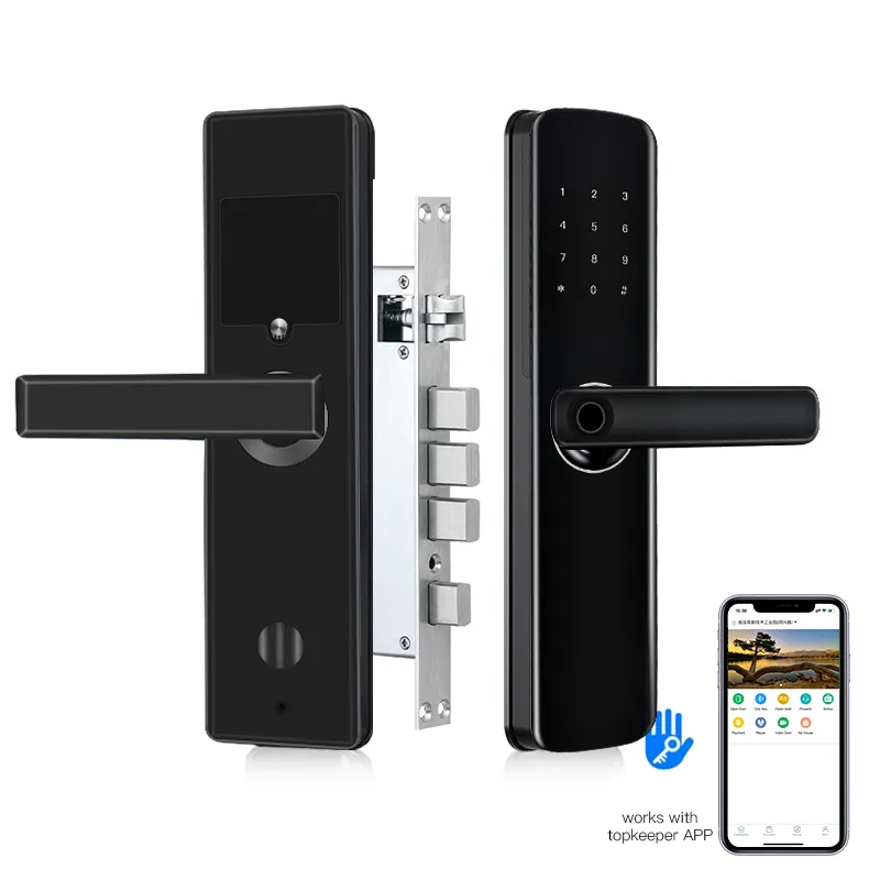 Bluetooth/ワイヤレスwifiRfidカードとパスワードキーレスワイヤレス電子デジタル生体認証指紋ドアロック