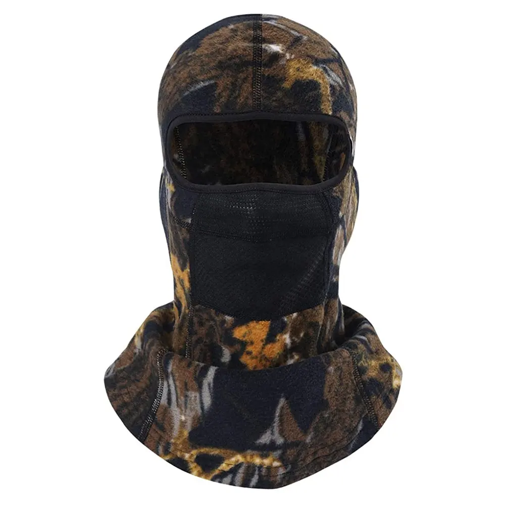 Nouveau design personnalisé, vente en gros, Camouflage, ensemble de tête mince, Balaclavas, chapeau pour la chasse et l'extérieur