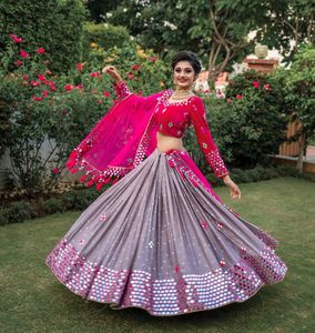 印度设计师Lehenga Choli New Lahenga和Lahenga Choli派对Banarsi新娘Lahenga - Product Image 4