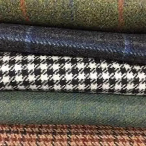 Tela de tweed popular para traje, tejido de lana de tweed para ropa, venta al por mayor, nuevo estilo de moda