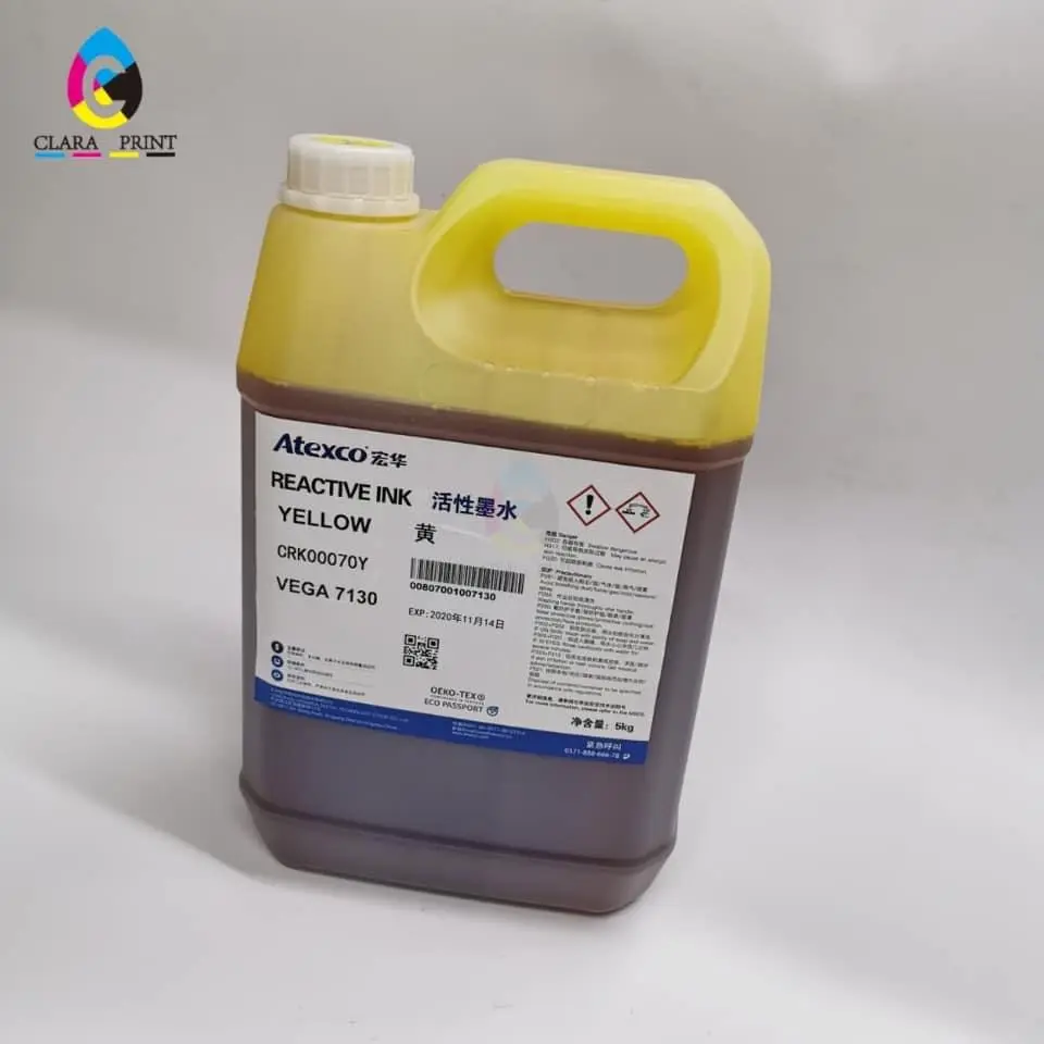 Atexco-tinta reactiva para Impresión textil Digital, 5000ml