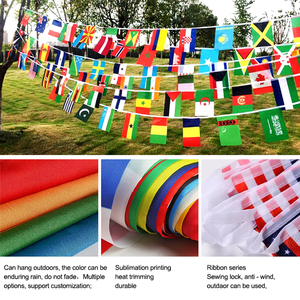 Gran oferta, pancarta de cadena pequeña personalizada, fabricante de diferentes banderines triangulares, banderas, bandera triangular - Product Image 3