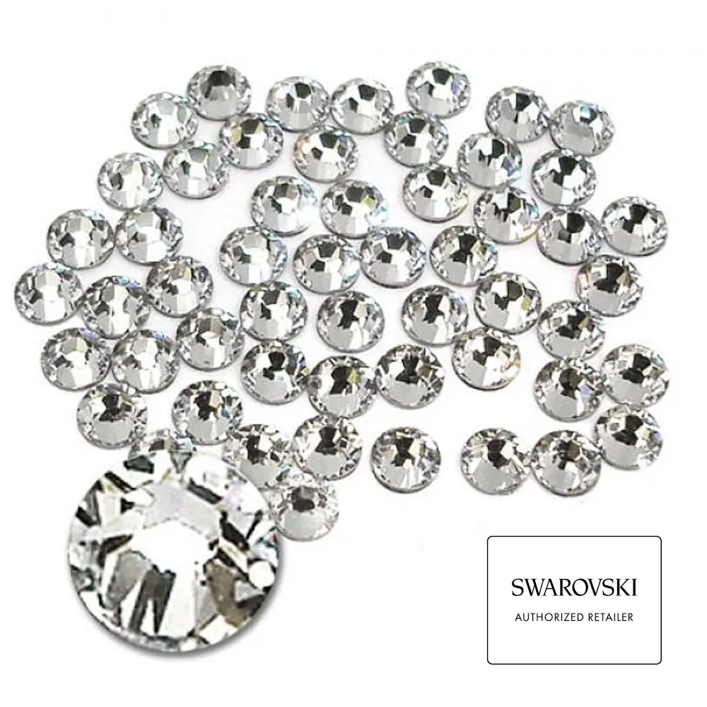 Các Yếu Tố Swarovski 100% Trong Suốt Với Số Lượng Lớn Mặt Sau Phẳng Không Có Kim Cương Giả Bán Sỉ