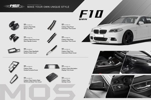 MOS פחמן סיבי 7 "מידע תצוגת מסגרת כיסוי עבור <span class=keywords><strong>BMW</strong></span> 5 סדרת F10 F11 F18 LHD RHD