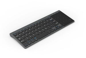 Teclado inalámbrico de 2,4G con panel táctil, Mouse fino numérico para Android, Windows, escritorio, portátil, PC, TV Box
