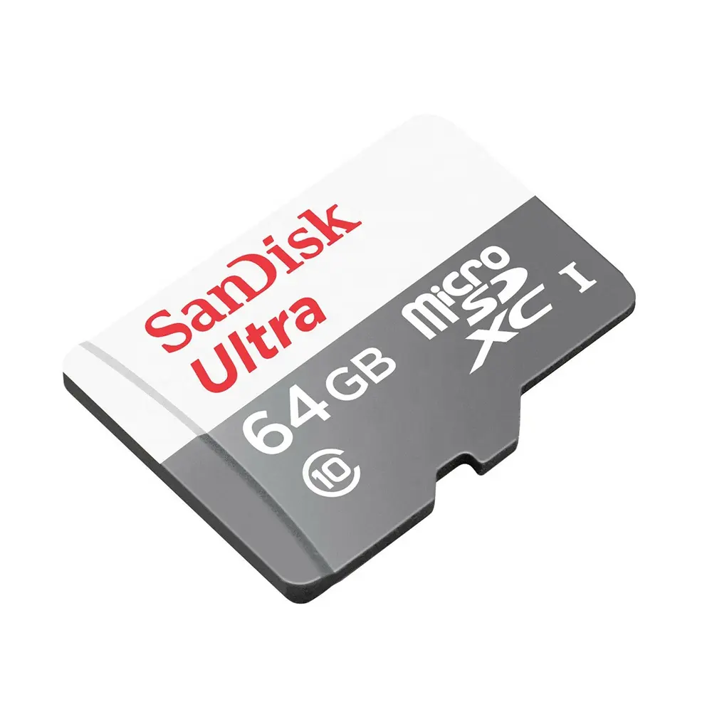 Cartão de memória 100% original autêntico sandisk ultra, cartão micro sd sdhc class10 64gb