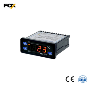 CONOTEC-controlador de temperatura Digital FOX-2C2, función de FOX-2C1 en el sensor de entrada CA(K), 2 relé de salida put1 (temperatura)/2 (alarma) - Product Image 2
