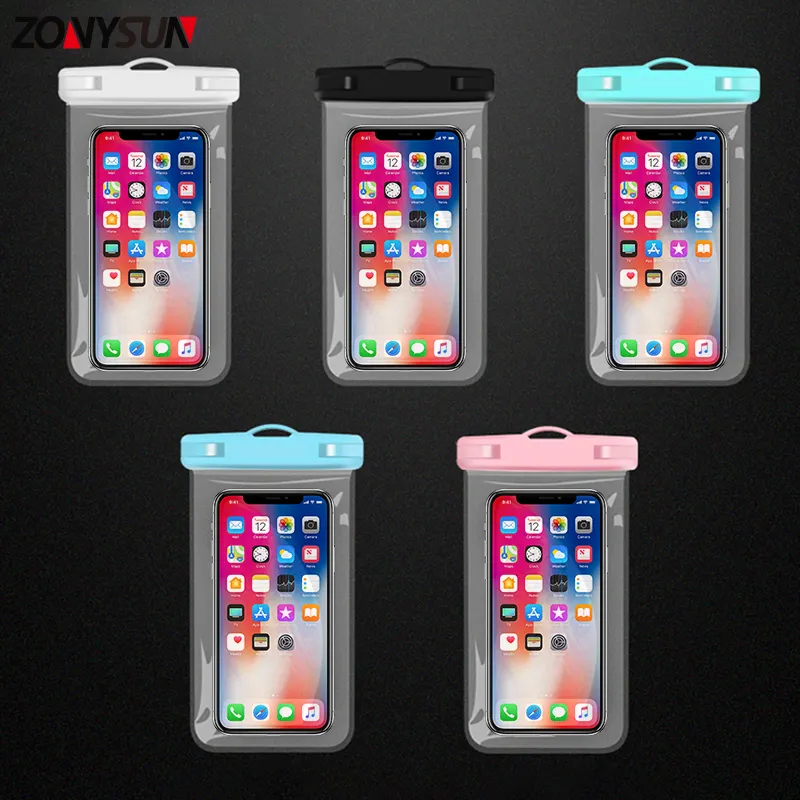 Mobile Phone Bag Cover Waterproof Cell Phone Pouch Pack Bathroom Phone Case Custom Logo Swim Waterproof Travel Bag