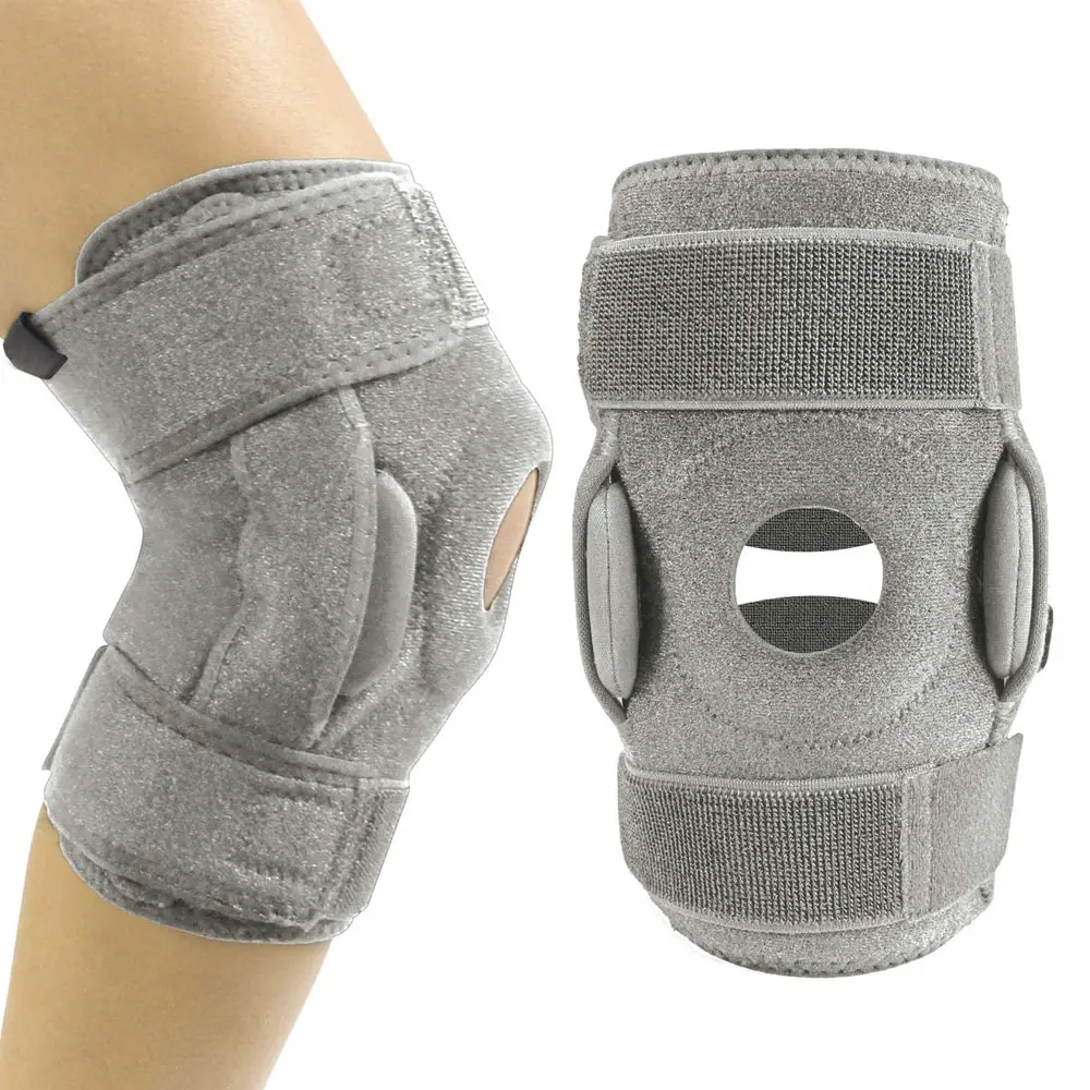 Knie Ondersteuning Sport Veiligheid Nylon Spandex Elastische Knit Compressie Kniebrace Ondersteuning